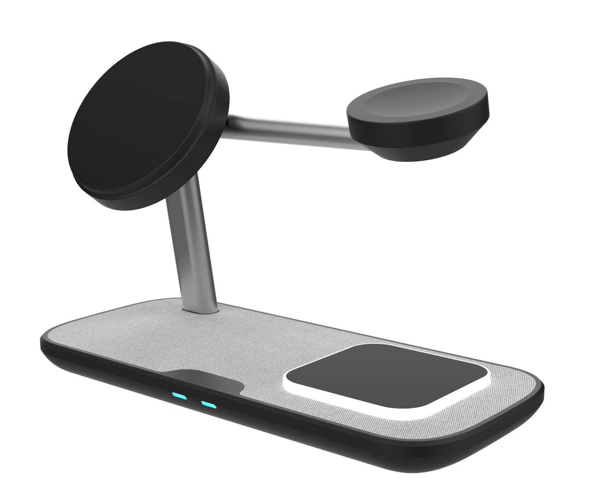 Star 4 IN 1 wireless magnetic (15w) qi2 fast charger  -  Black