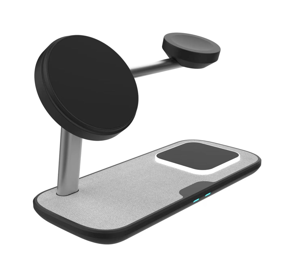 Star 4 IN 1 wireless magnetic (15w) qi2 fast charger  -  Black