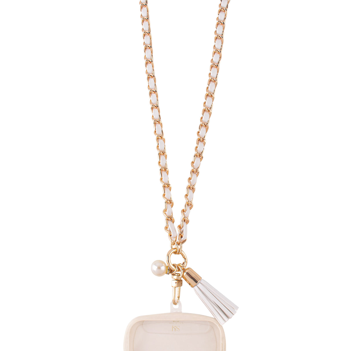 S & J Cross Body Strap - Leather and Chain