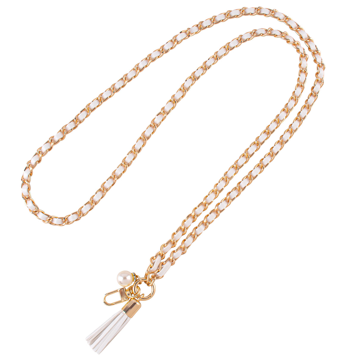 S & J Cross Body Strap - Leather and Chain