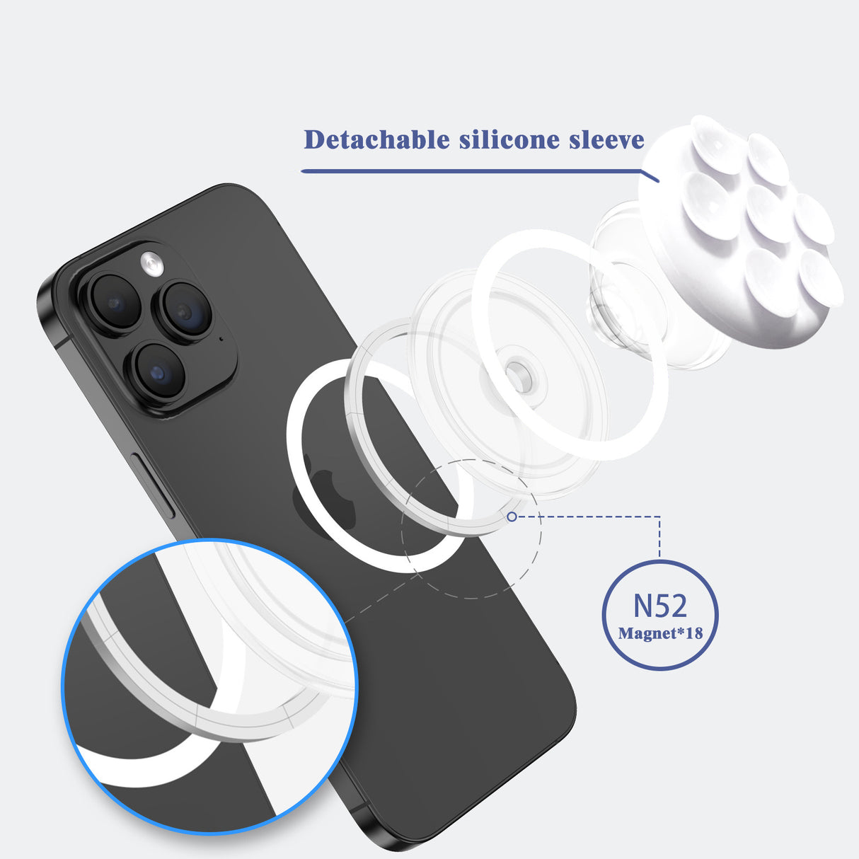 Suction Silicone AirBag PopSocket