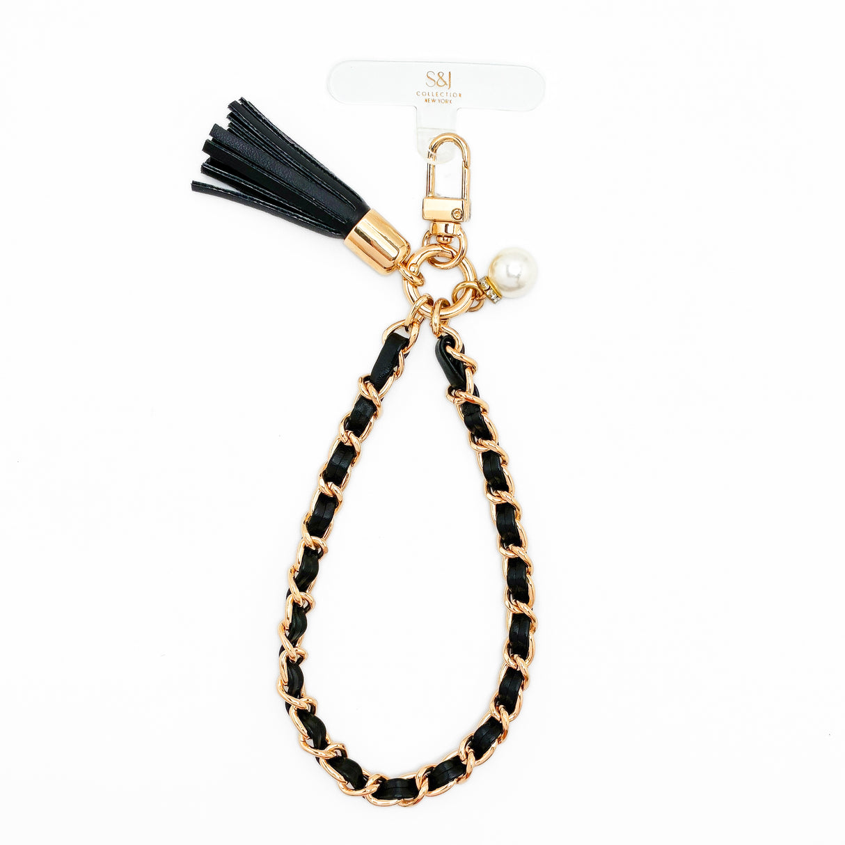 S&J Wristlets Leather & Gold