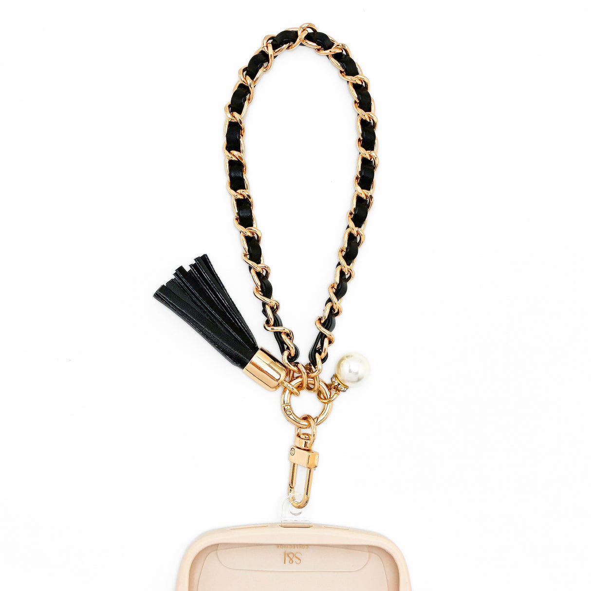 S&J Wristlets Leather & Gold