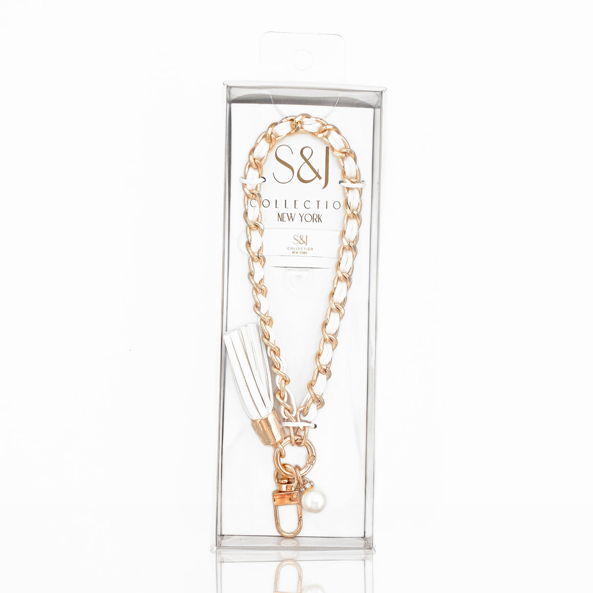 S&J Wristlets Leather & Gold