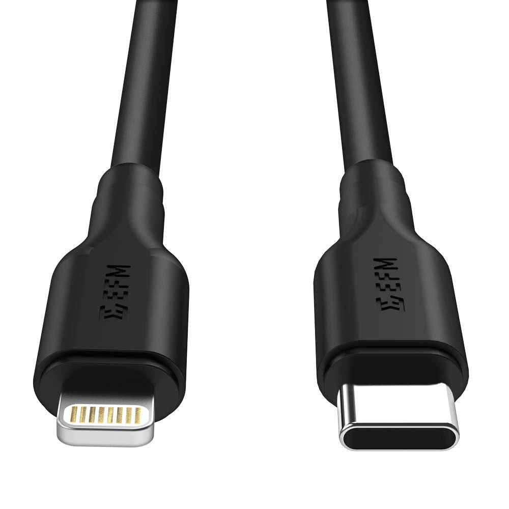 EFM 39W Dual Port Car Charger - With Type C to Apple Lightning Cable