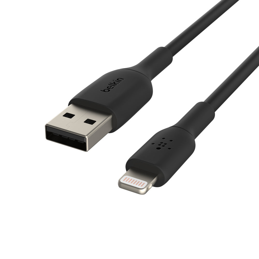 Belkin BoostCharge Lightning to USB-A Cable - For Apple devices - Black