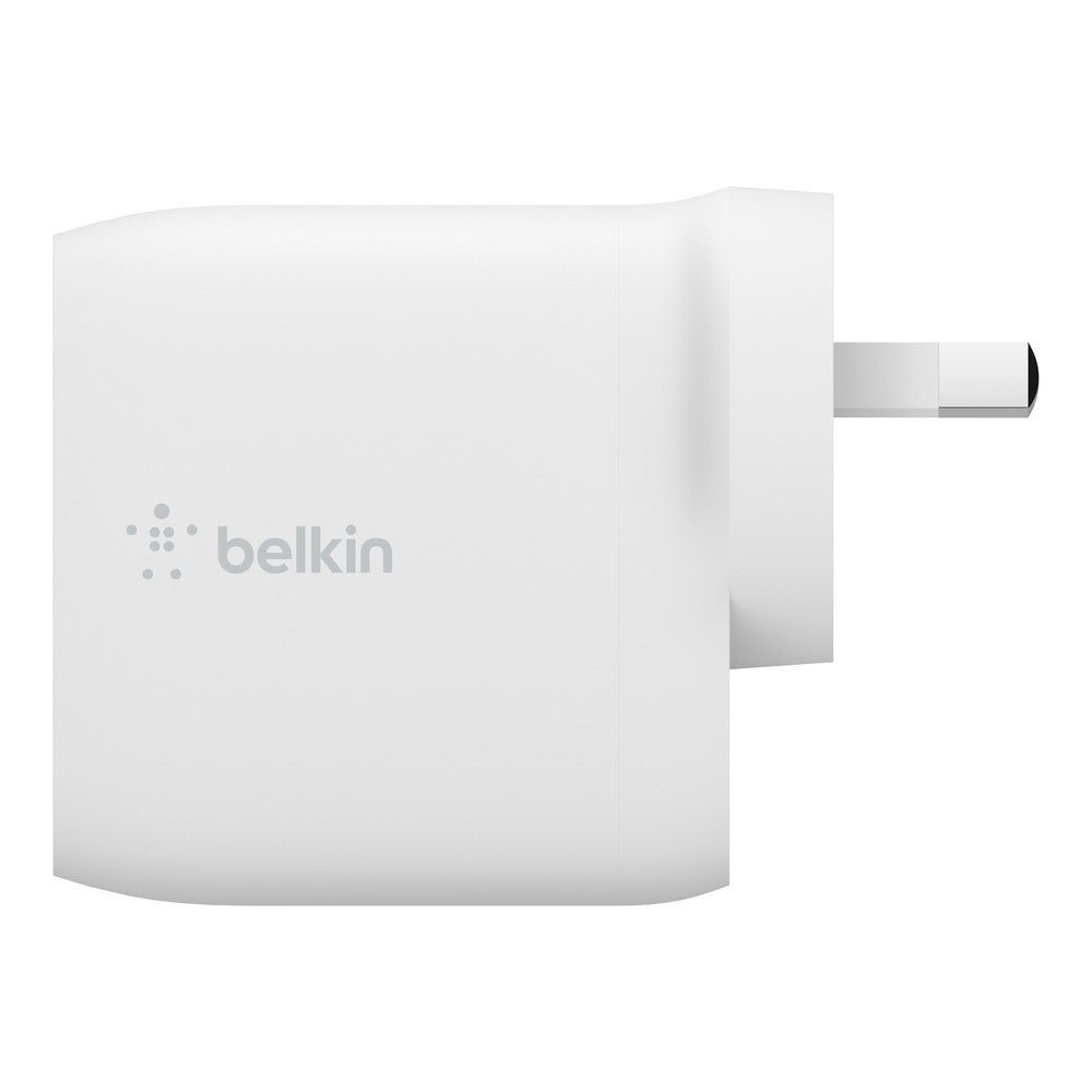 Belkin BOOSTCHARGE Dual USB-A Wall Charger 24W + Lightning to USB-A Cable - For Apple Devices - White