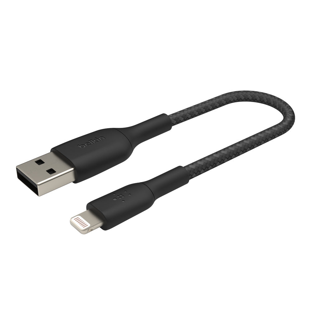 Belkin BoostCharge Lightning to USB-A 0.15M Cable - For Apple Devices - Black