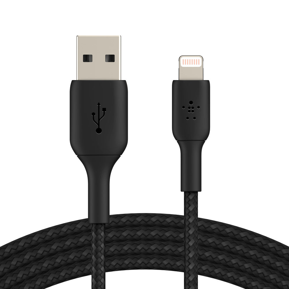 Belkin BoostCharge Lightning to USB-A 2M Cable - For Apple Devices - Black