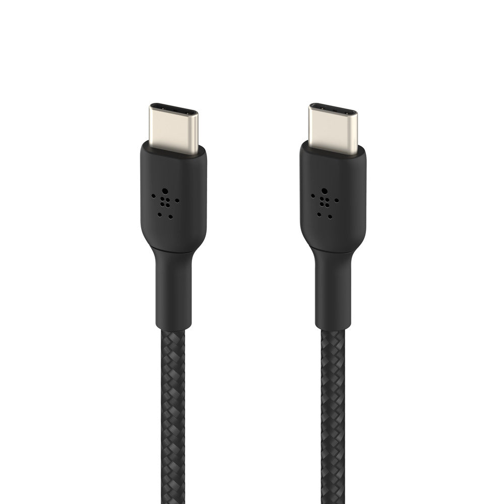 Belkin BoostCharge USB-C to USB-C Braided 1M Cable  - Universally compatible - Black