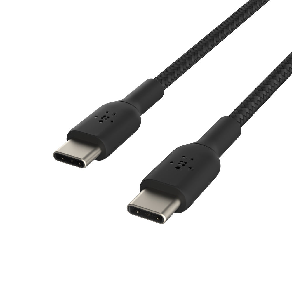 Belkin BoostCharge USB-C to USB-C Braided 1M Cable  - Universally compatible - Black