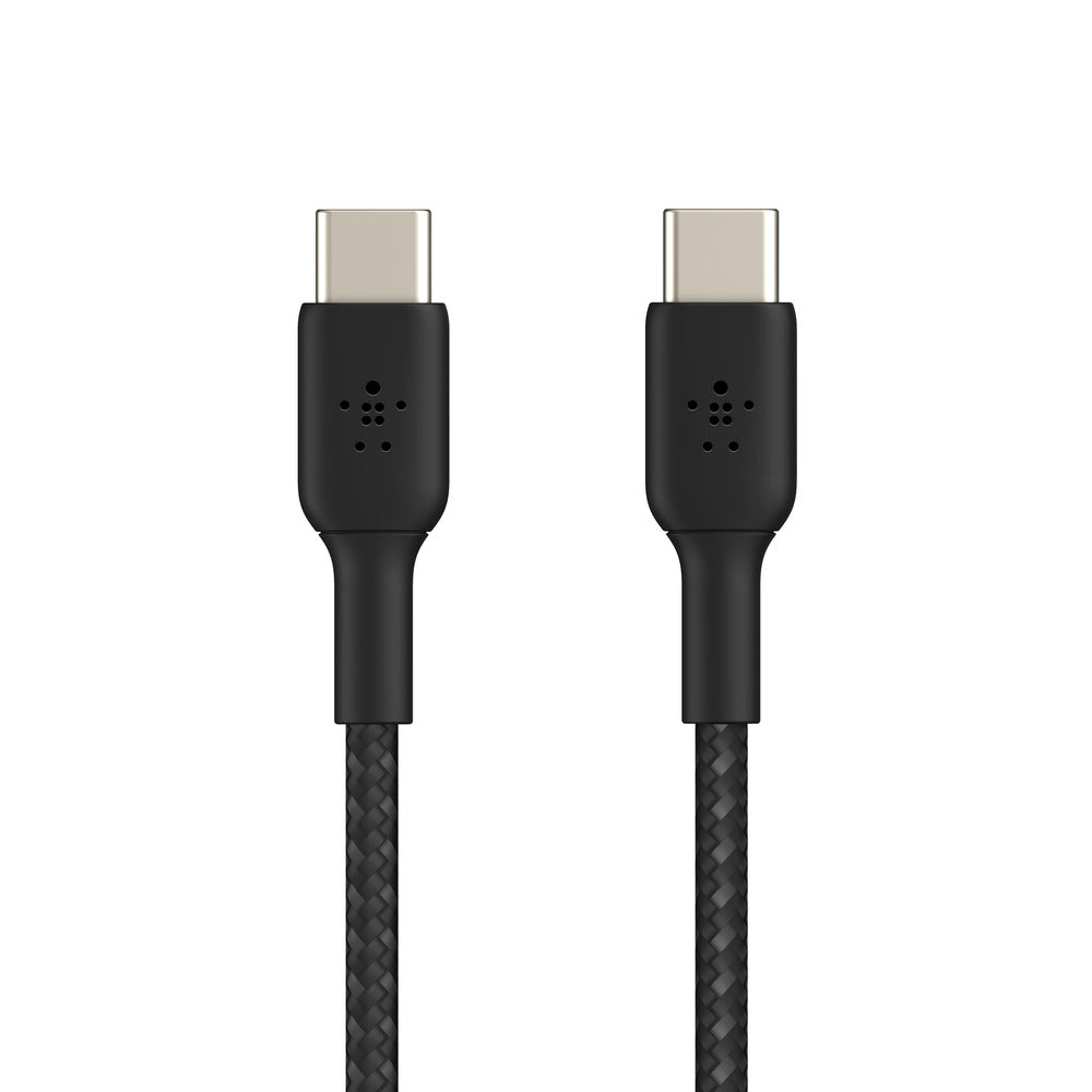 Belkin BoostCharge USB-C to USB-C Braided 1M Cable  - Universally compatible - Black