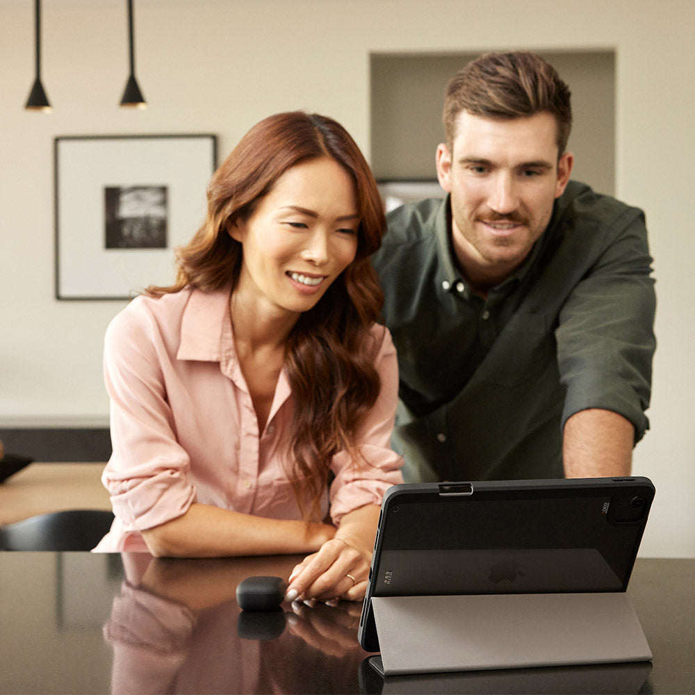 EFM Aspen Folio Case Armour with D3O & ELeather - For iPad Pro 12.9" - Black