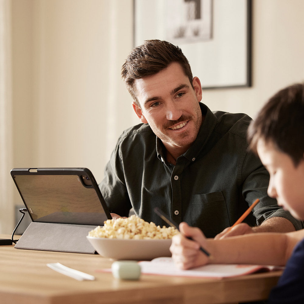 EFM Aspen Folio Case Armour with D3O & ELeather - For iPad Pro 12.9" - Black