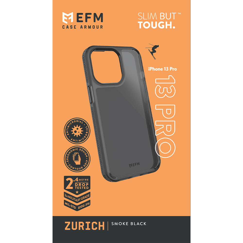 EFM Zurich Case Armour - For iPhone 13 Pro (6.1" Pro) - Smoke Black