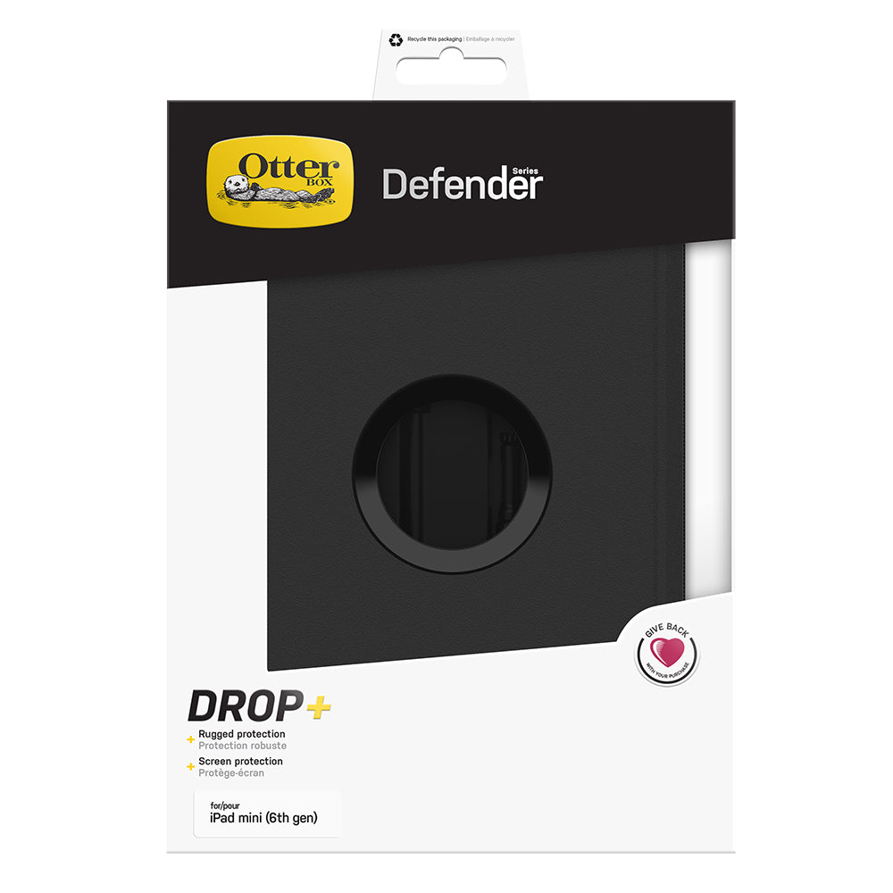 Otterbox Defender Case - For iPad Mini A17 Pro & 6th Gen 8.3" - Black