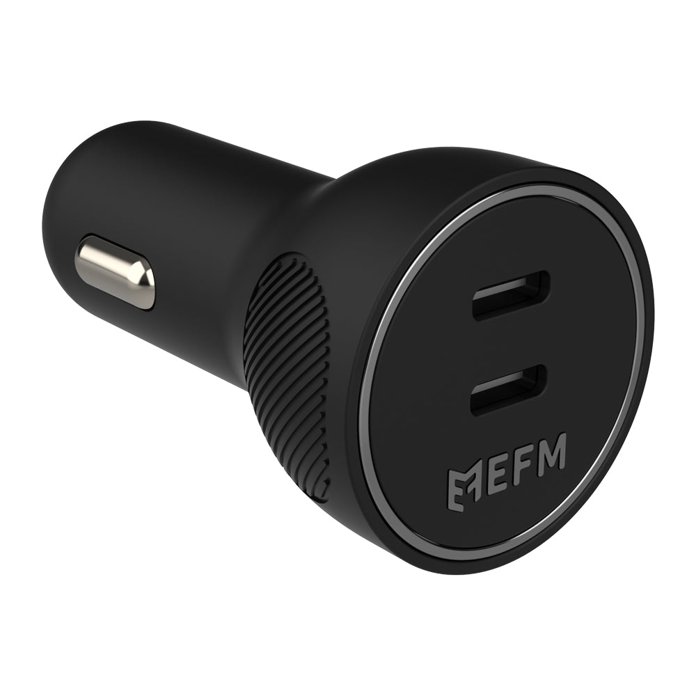 EFM 60W Dual Port Car Charger - With Power Delivery and PPS