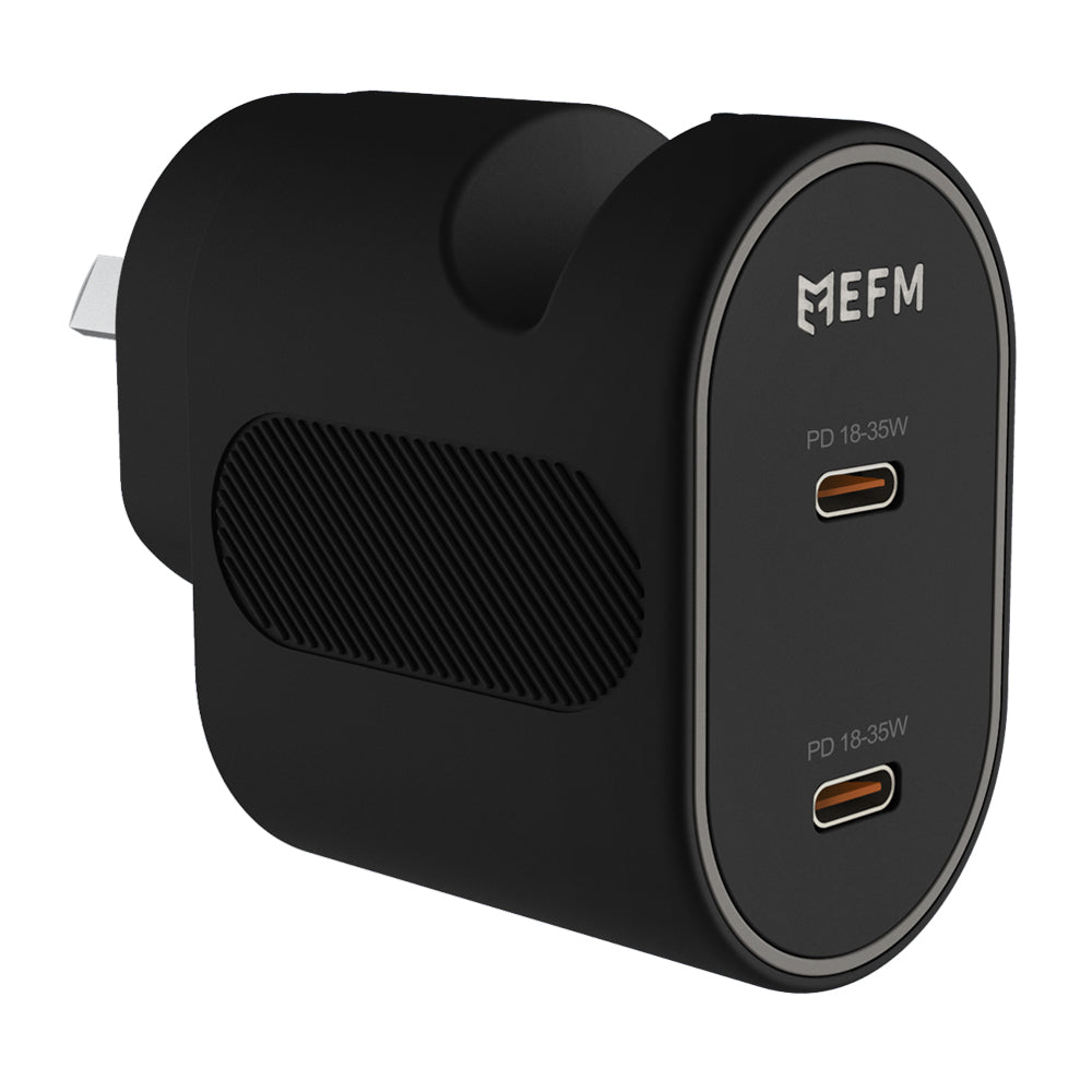EFM 35W Dual Port Wall Charge - With Power Delivery and PPS