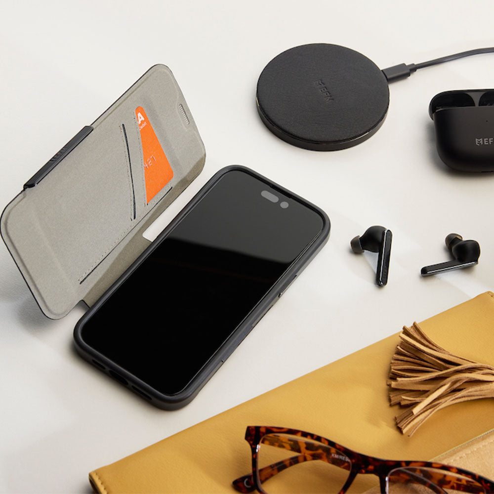 EFM Monaco Case Armour with ELeather and D3O 5G Signal Plus Technology - For iPhone 13 Pro (6.1")/iPhone 14 Pro (6.1")