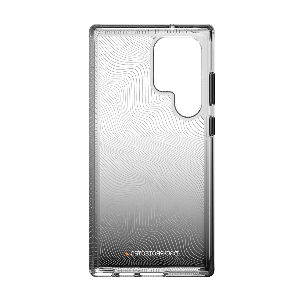 EFM Aspen Case Armour with D3O Crystalex - For Samsung Galaxy S23 Ultra -  Black Gradient