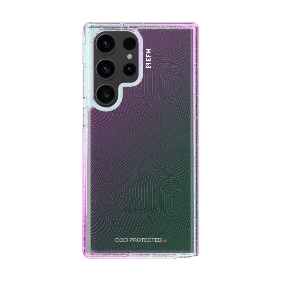 EFM Aspen Case Armour with D3O Crystalex - For Samsung Galaxy S23 Ultra -  Glitter Pearl