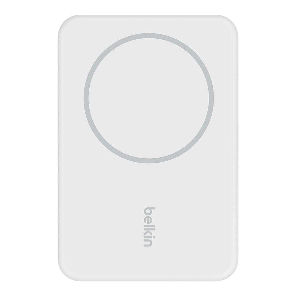 Belkin BoostCharge Magnetic Wireless Power Bank 5K + Stand - White