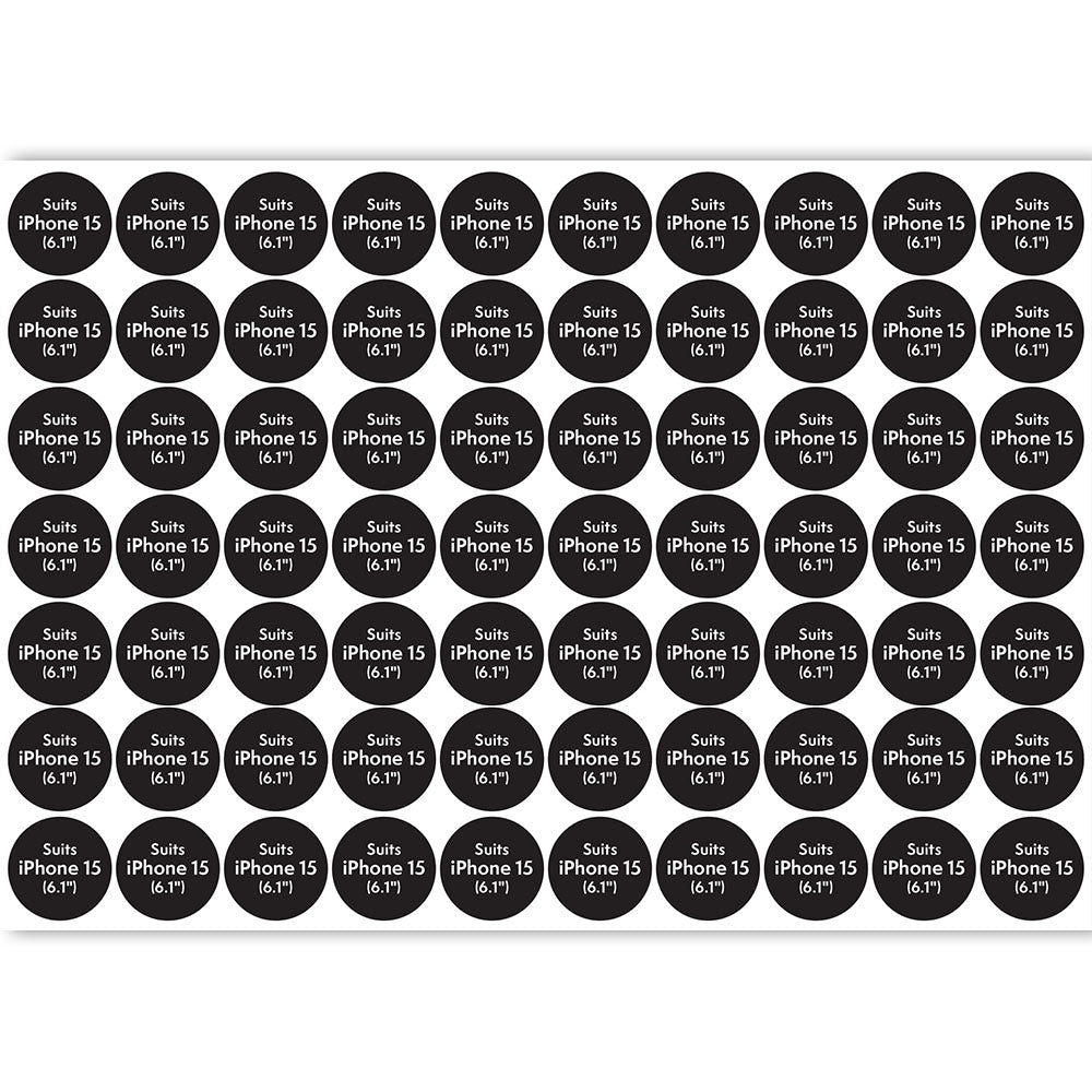 Compatibility Sticker ATOL - Circle for iPhone 15 (70pcs x sheet) - For iPhone 15