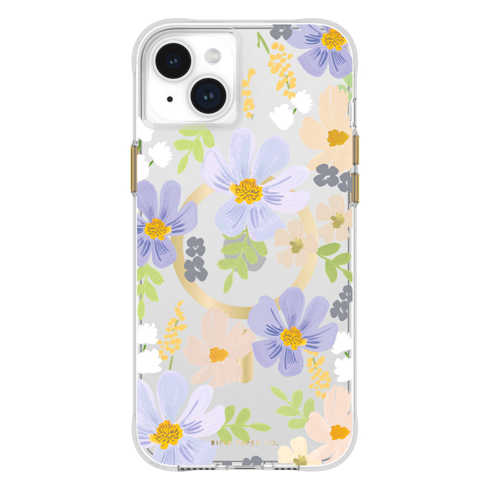 Case-Mate Rifle Paper MagSafe Case - For iPhone 15 Plus - Pastel Marguerite