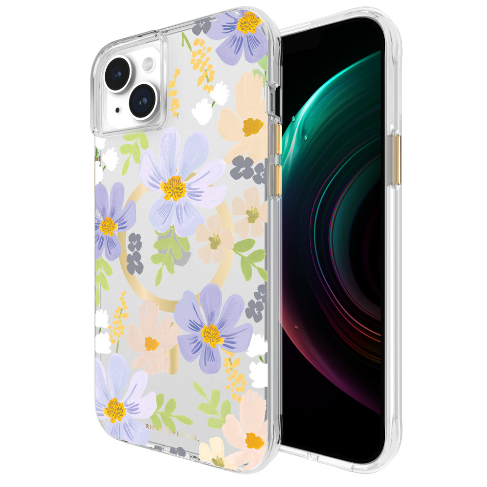 Case-Mate Rifle Paper MagSafe Case - For iPhone 15 Plus - Pastel Marguerite