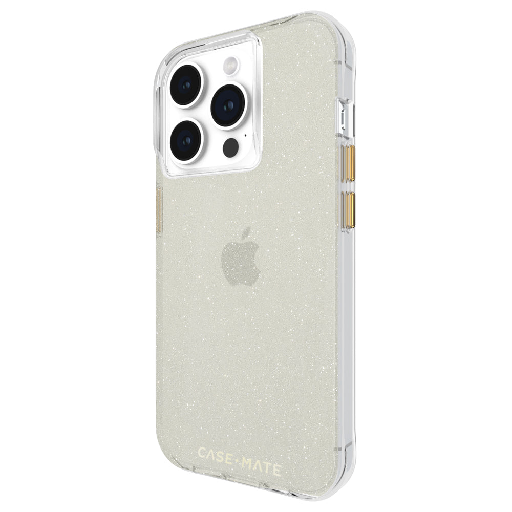 Case-Mate Sheer Crystal Case - For iPhone 15 Pro - Gold