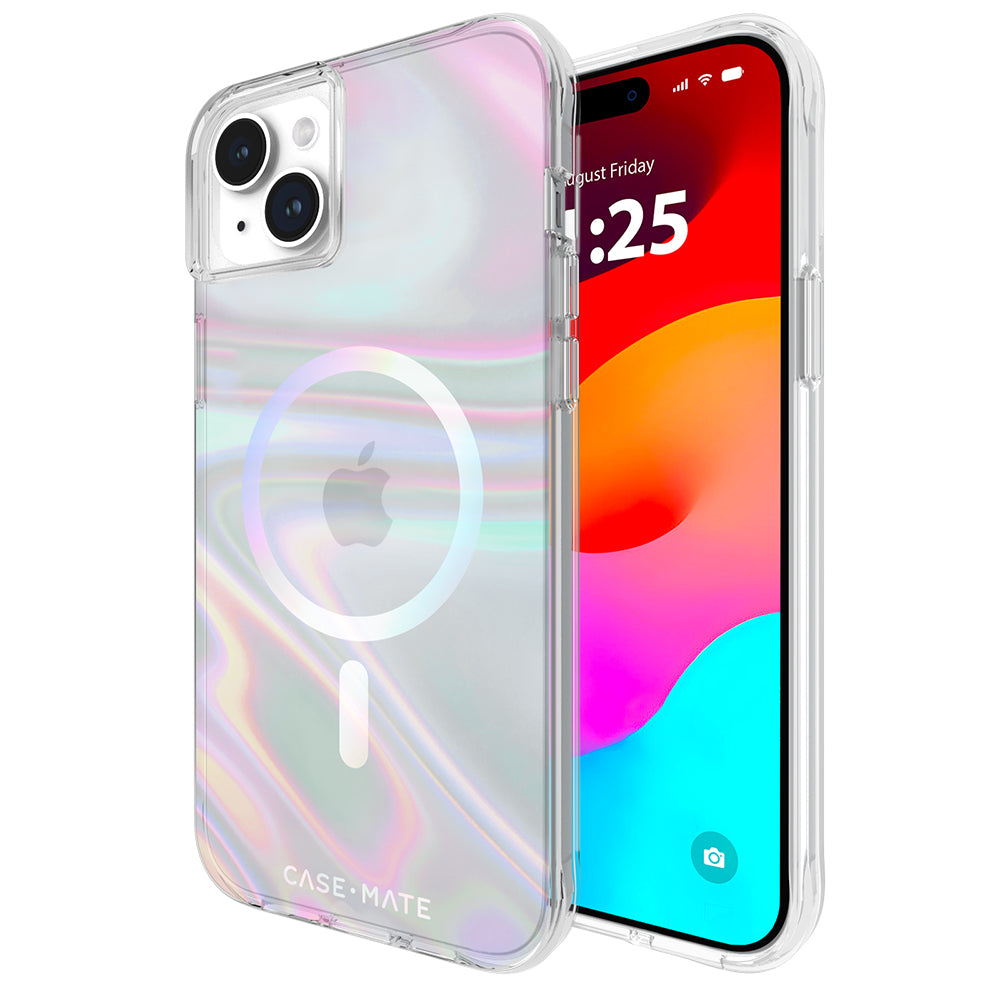 Case-Mate Soap Bubble MagSafe Case - For iPhone 15 Plus - Iridescent