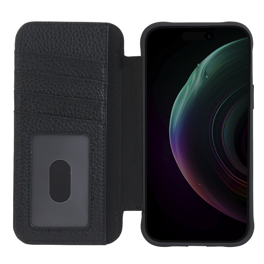 Case-Mate Wallet Folio MagSafe Case - For iPhone 15 Plus - Black
