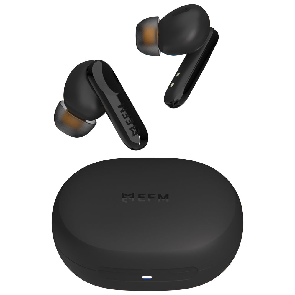 EFM Chicago TWS Earbuds - With Advanced Active Noise Cancelling - Black