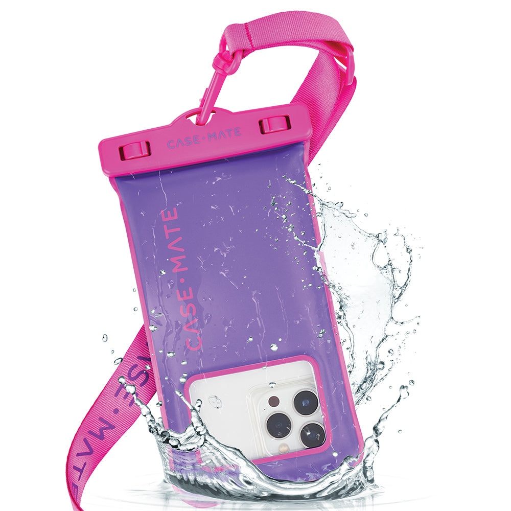 Case-Mate Waterproof Floating Pouch - Universal - Purple/Fuchsia