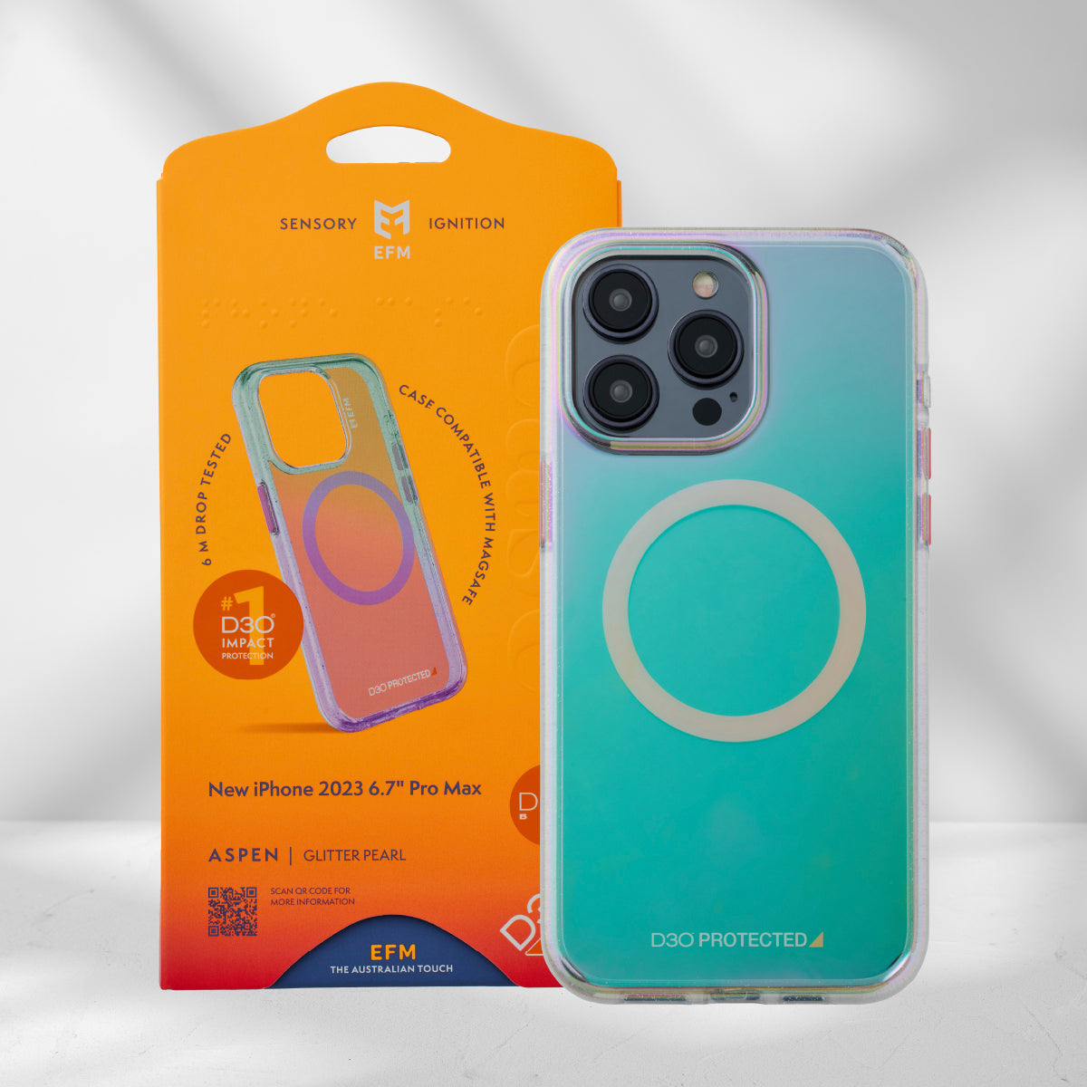 EFM Aspen Case Armour with D3O BIO - For iPhone 15 Pro Max