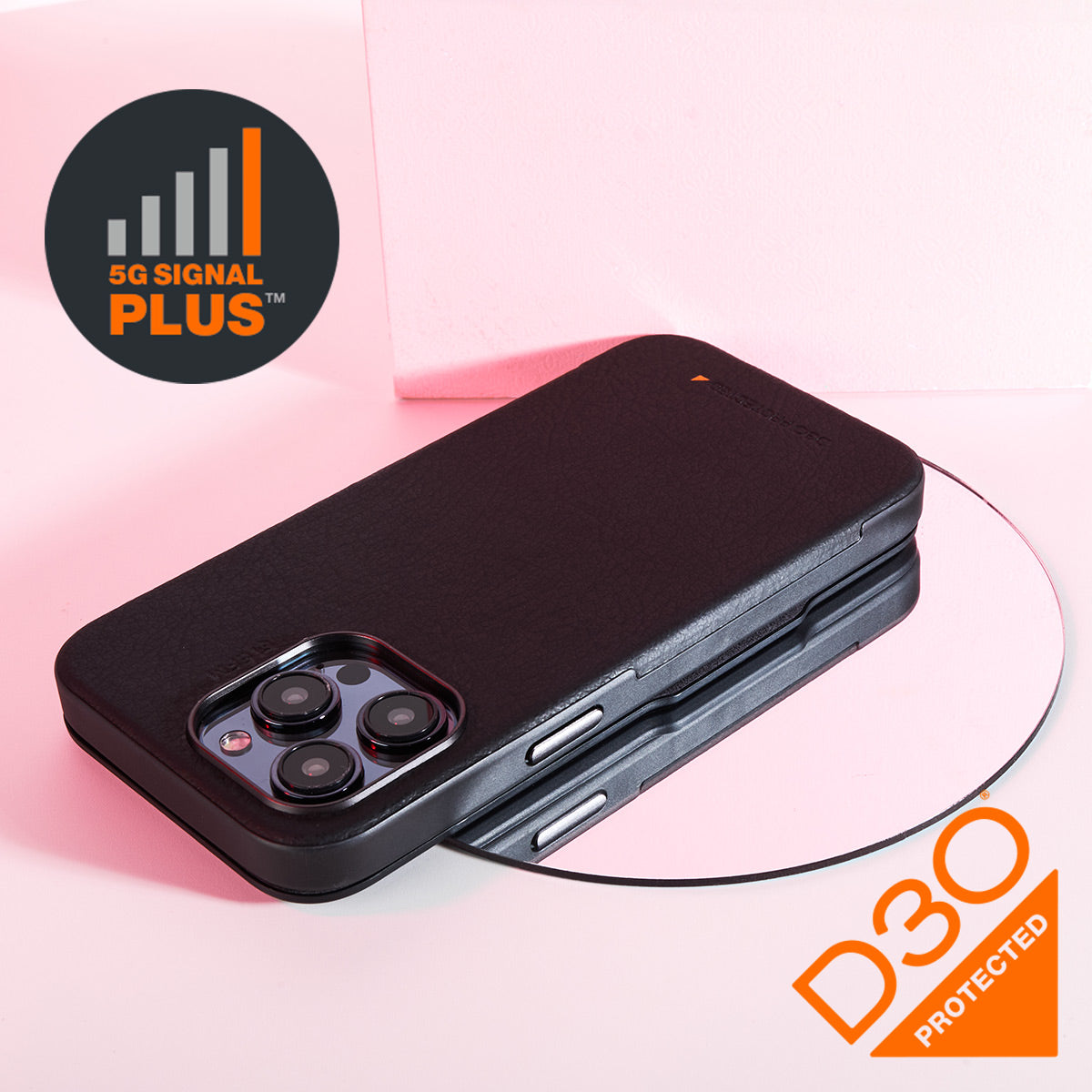 EFM Monaco Wallet Case Armour with D3O 5G Signal Plus Technology - For iPhone 15 Pro Max