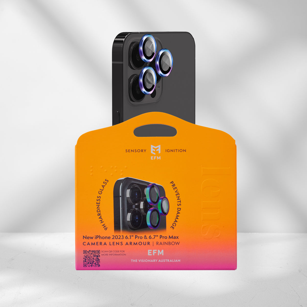 EFM Camera Lens Armour - For iPhone 15 Pro/15 Pro Max