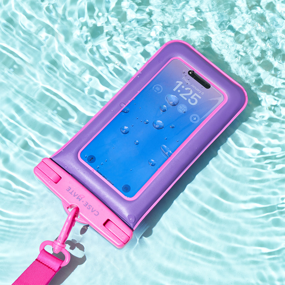 Case-Mate Waterproof Floating Pouch - Universal - Purple/Fuchsia