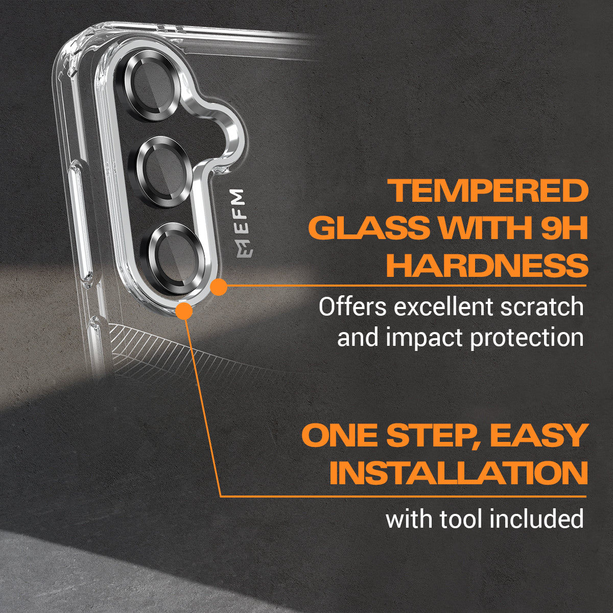 EFM Camera Lens Armour - For Samsung Galaxy S24+