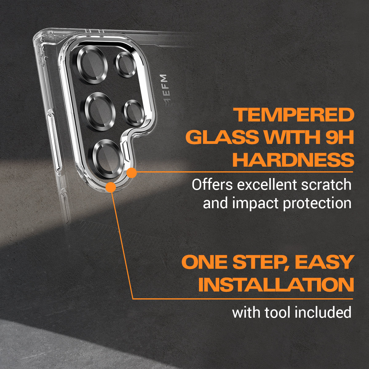 EFM Camera Lens Armour - For Samsung Galaxy S24 Ultra