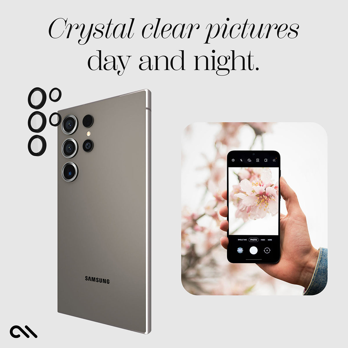 Case-Mate Aluminum Ring Lens Protector - For Samsung Galaxy S24 Ultra - Black