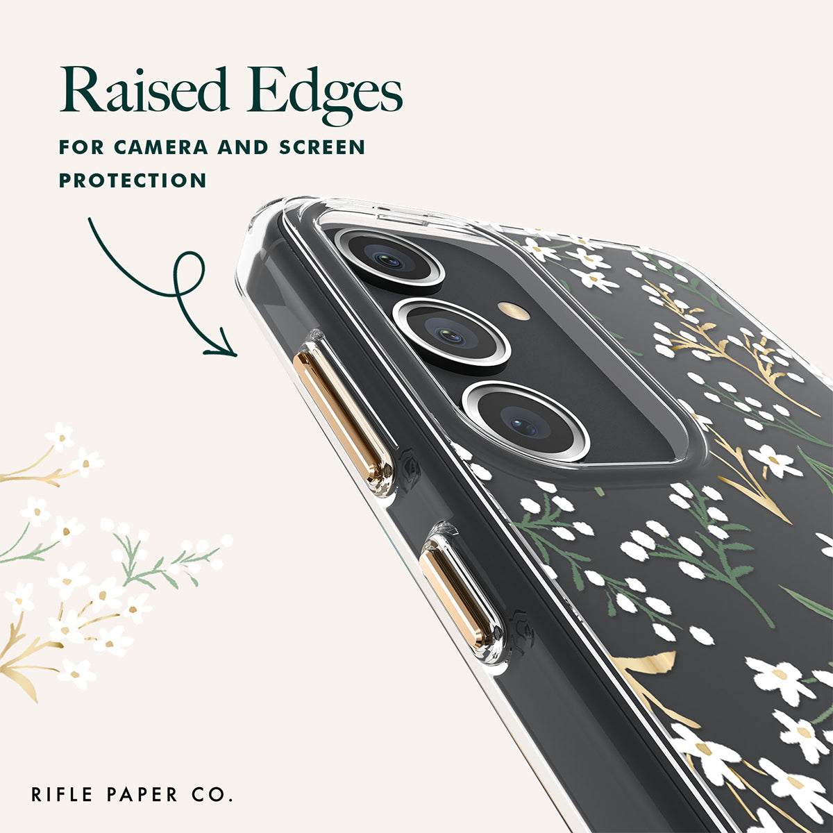 Case-Mate Rifle Paper Co Case - For Samsung Galaxy S24 - Petite Fleurs