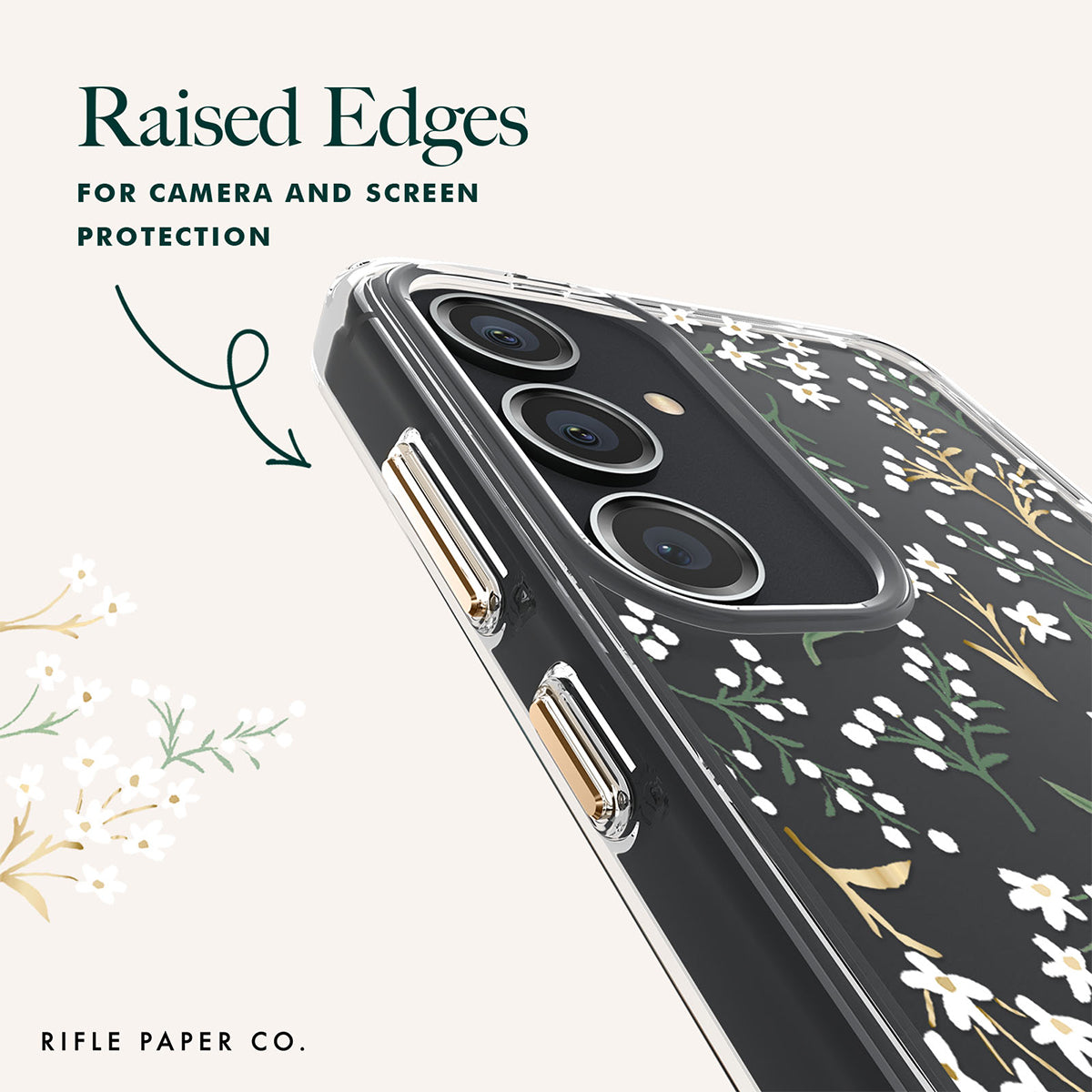 Case-Mate Rifle Paper Co Case - For Samsung Galaxy S24+ - Petite Fleurs