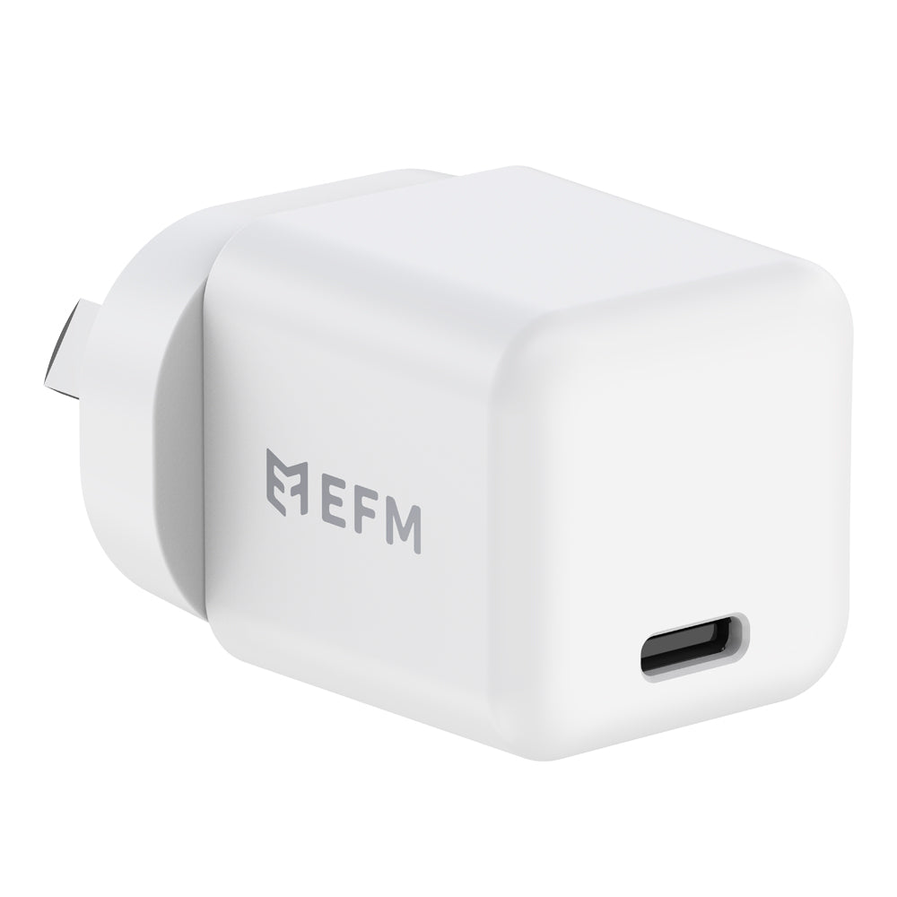 EFM ECO 20W Wall Charger - With Power Delivery and PPS Technology - White