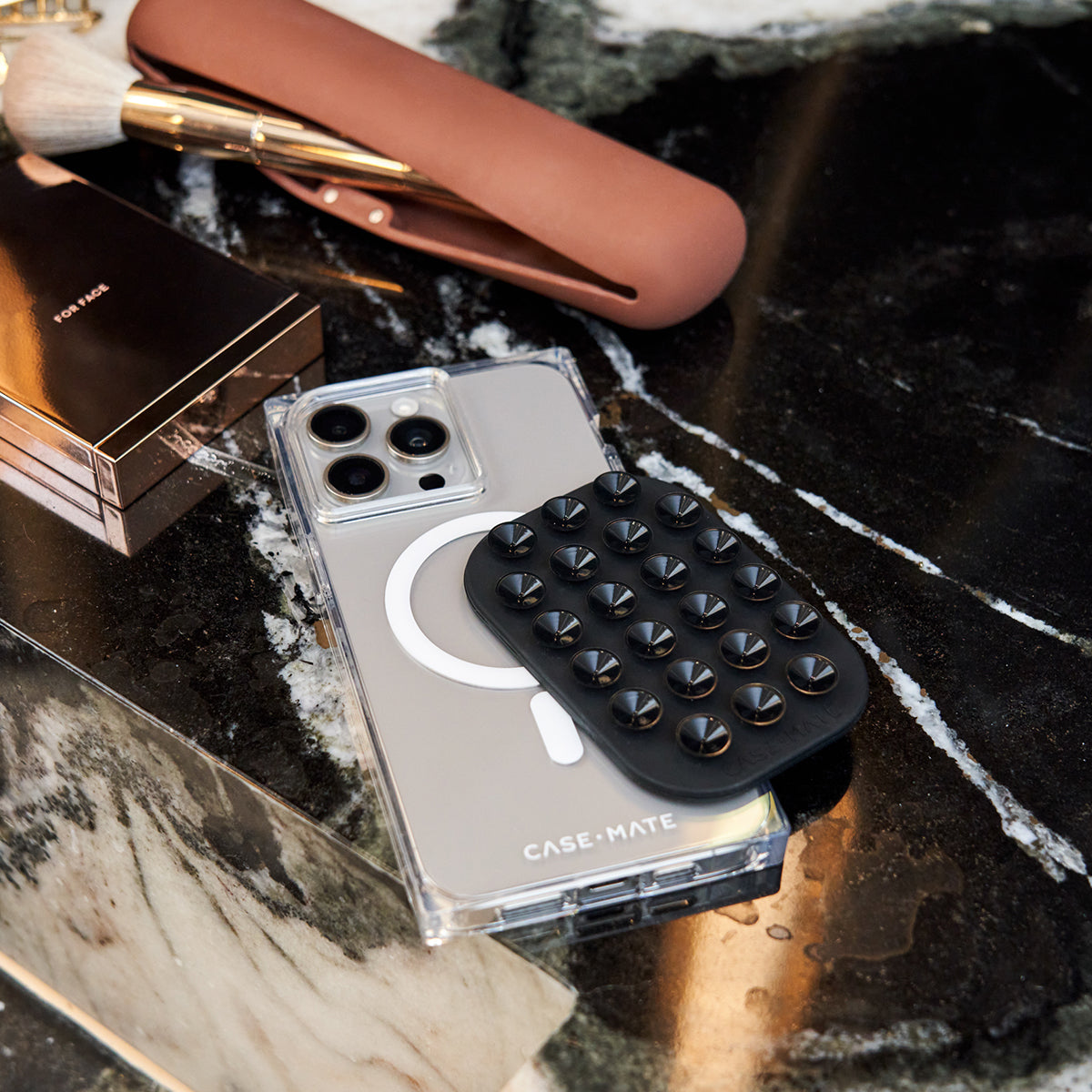 Case-Mate Stick It!  - MagSafe Suction Phone Mount - Midnight Black