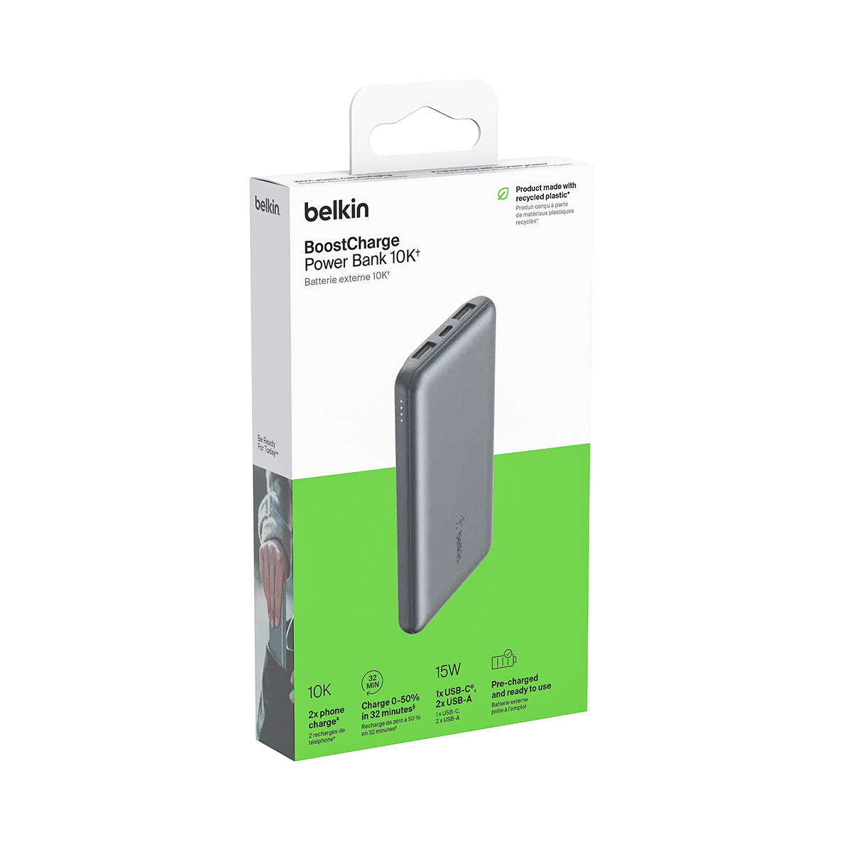 Belkin Boostcharge Power Bank - 10k 15W Space Grey