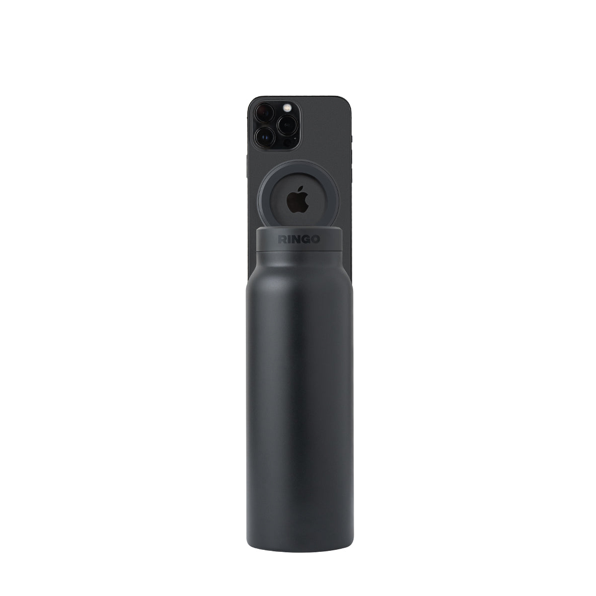 Ringo Water Bottle - with Magnetic Phone Mount - Black 710ml (24oz)