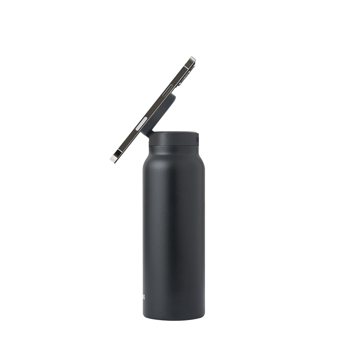 Ringo Water Bottle - with Magnetic Phone Mount - Black 710ml (24oz)