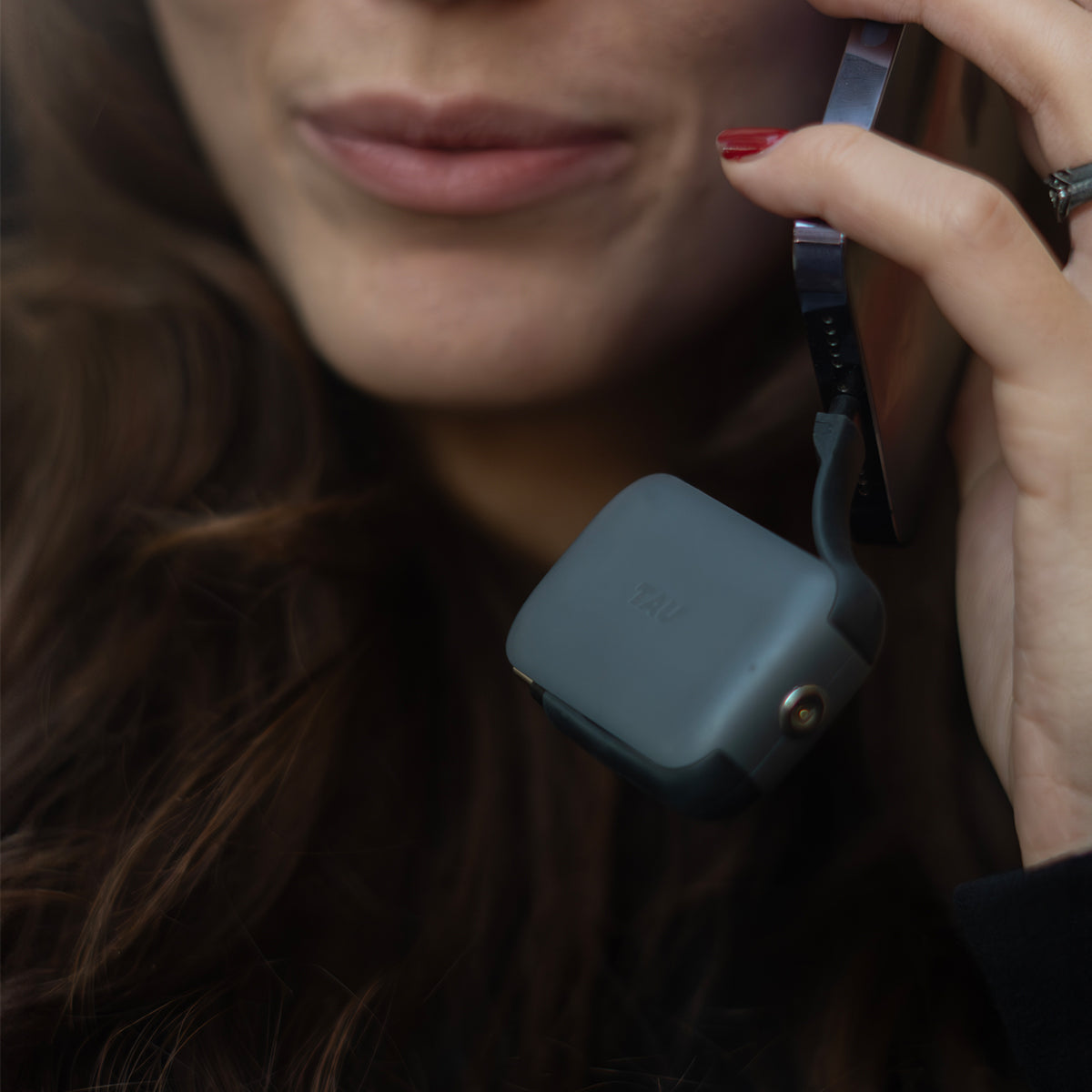 Tau 2 3 in 1 Keyring Powerbank - 2000mAh - Charcoal Black