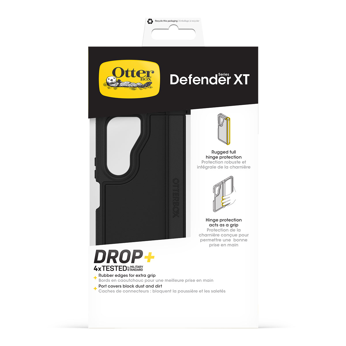 OtterBox Defender XT Case - For Samsung Galaxy Z Fold6 - Black